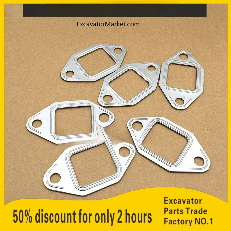 Excavator Spare For Doosan Daewoo 225-7-9/275/300-5-7/9 Exhaust Branch Pipe Gasket D1146/de08 Engine Excavator