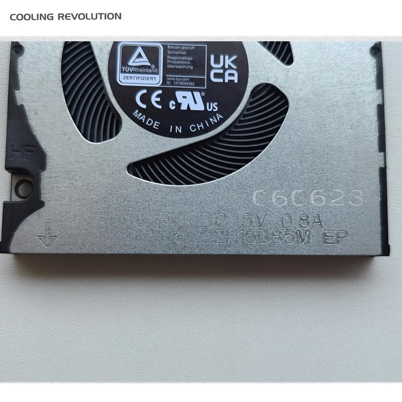 مروحة تبريد أصلية للكمبيوتر المحمول وحدة المعالجة المركزية وحدة المعالجة المركزية ، مناسبة لـ ACER Aspire 76G N22Q3 5V FPBC 0.8A FPBP 1A DFS5L22H15B85M DFS5K22L15C740 ، جديدة #4
