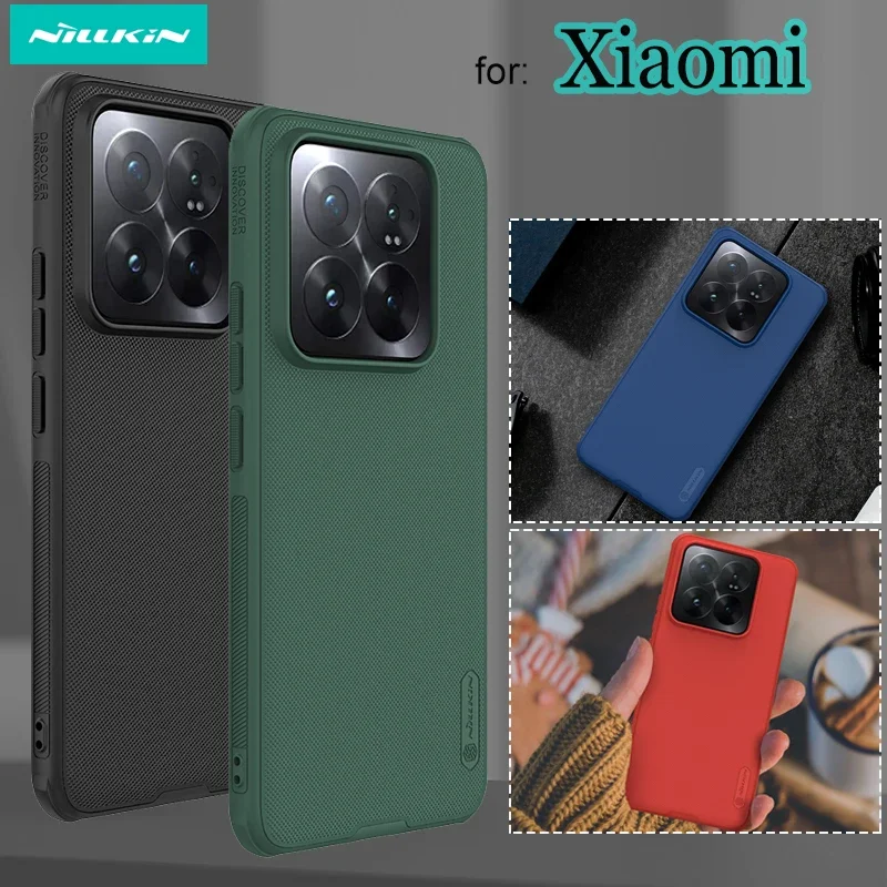 Nillkin Matte Shell for Xiaomi Mi 14 Pro 13T Mi14 Mi13 Mi13T Case Super Frosted Shield Ultra Thin Hard Plastic Armor Back Cover