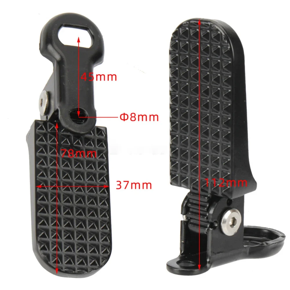 1 Pair Bike Rear Pedal Bicycle Rear Footrest Foot Peg Bike Pedal Mountain Replacement Foot Cycling Accessories