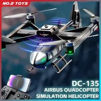 JJRC X38 Remote Control Helicopter Dual Camera Simulation Airbus Plane Brushless RC Drone Quadcopter Obstacle Avoidance Kids Toy