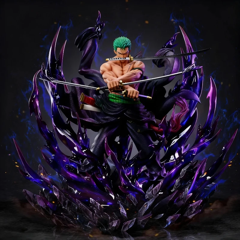 

One Piece 30cm Oni Giri Santoryu Zoro Action Figures Anime GK Exquisite PVC Statue Collectible Model Toy Desktop Decor Boy Gift