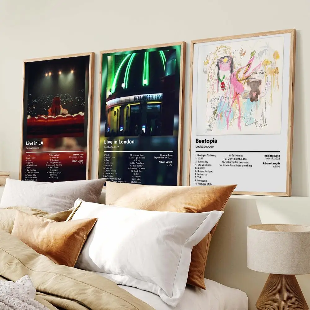 British Singer B-Beabadoobee Poster PP Wall Decor Posters Celebrity Music Art Prints Bedroom Office Gift