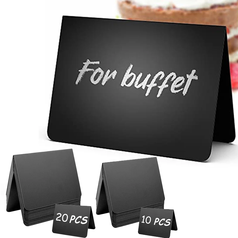 10/20pcs Mini Chalkboards Rectangular Blackboard Double Sided Chalkboards Wedding Birthday Party Home Decor Sign Message Board