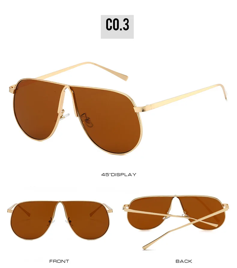 Vintage Übergroße Farbverlauf-Sonnenbrille aus Legierung für Damen Neue Modische Rosa Elegante Sonnenbrillen Retro Sexy Shades Outdoor UV400 – Detail 15