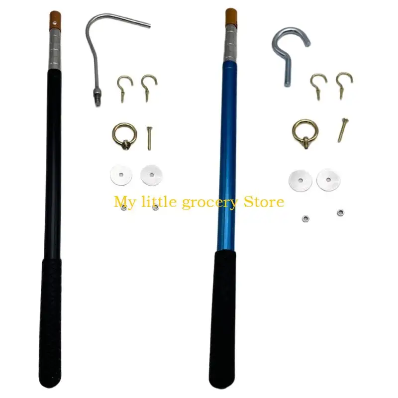 

D5BD Простая установка, комплект тяги для чердачной лестницы с удобной ручкой, прочная металлическая конструкция, ручка для