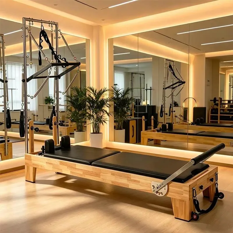Clinical Grade Oak Fitness Machine with Spring Components Commercial Wholesale for Boutique Classes Core Muscle Strengthening