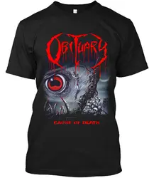 NWT Obituary Cause of Death American Death Metal Band Music Logo T-Shirt S-4XL