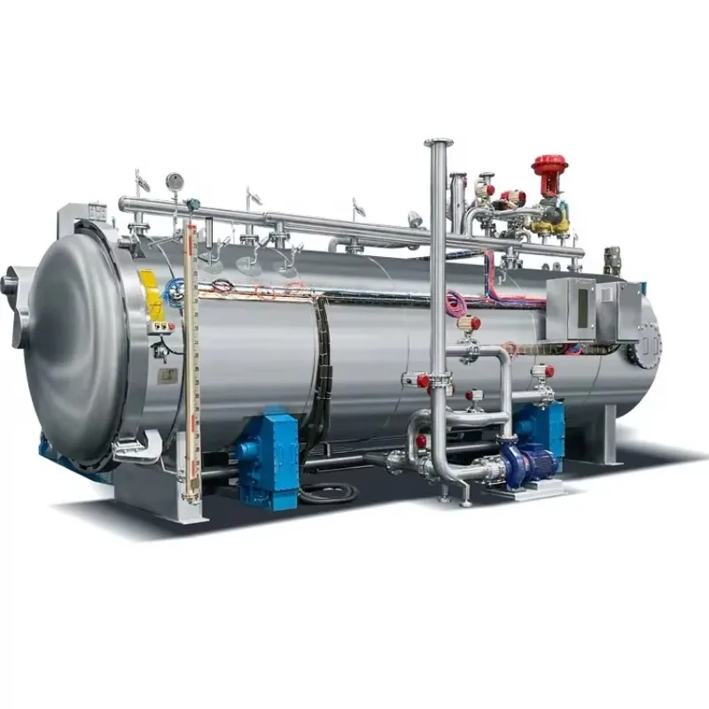 Customized High Temperature Sterilizer Machine Plastic Bag Pouch Packing Pet Food Meat Corn Kernels Fish Cans Retort Autoclave