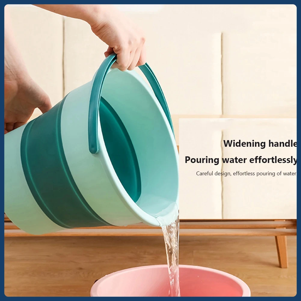 Cubo de viaje para lavado de coches, contenedor de almacenamiento de agua para baño, cocina, campamento, herramienta ligera para el medio ambiente, 1 Uds.