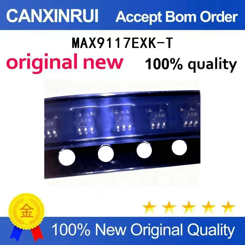 

(5-100 Pieces) New stock MAX9117EXK-T silk screen ABW 5-pin