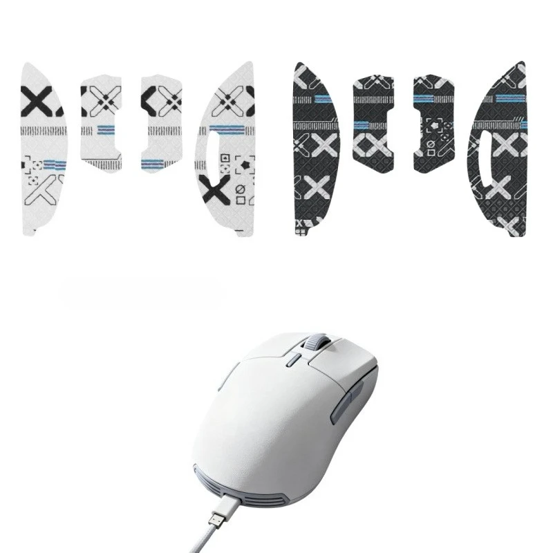 Fita antiderrapante premium para steelseries prime mouse – adesivo de pele absorvente de suor para controle de jogos pro