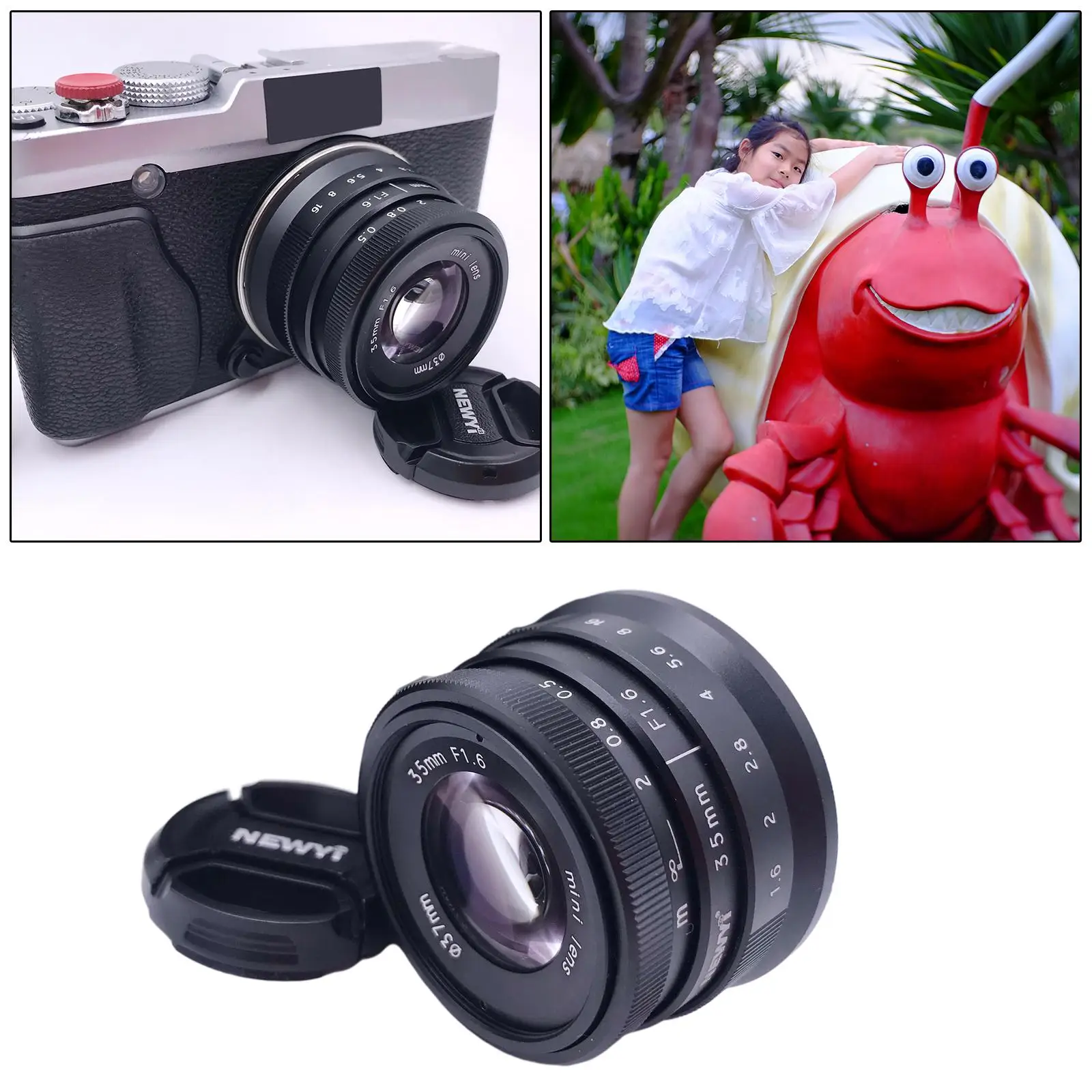 35mm f/1.6 Lens for X Mount X-A1 X-A3 X-A5 X-A10 X-T1 X-T10 X-Pro1