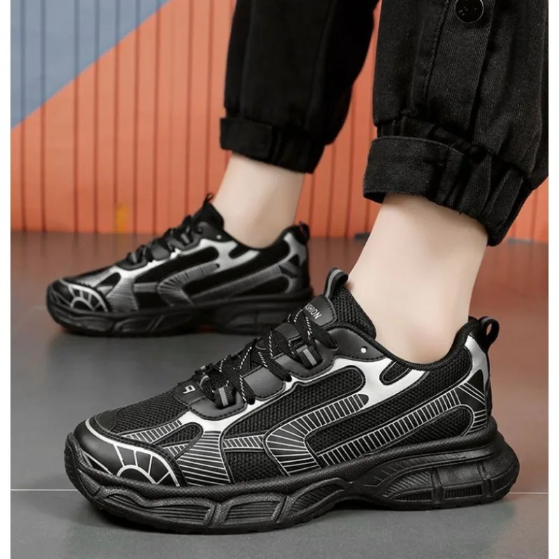 

Кроссовки мужские тренды обувь на платформе уличная спортивная обувь дышащие кроссовки на шнуровке повседневная мужская обувь Tenis De Hombre