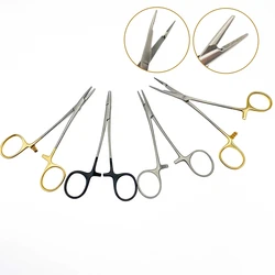 Stainless steel Needle clamp Straight tip pliers Surgical forceps Pet Veterinary  Surgical Instruments Needle Holder