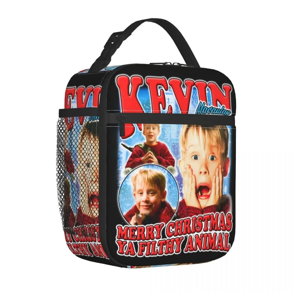 Home Alone Movie Kevin Macaulay Insulated Lunch Bag Portable Lunch Container Thermal Bag Tote Lunch Box Travel Bento Pouch