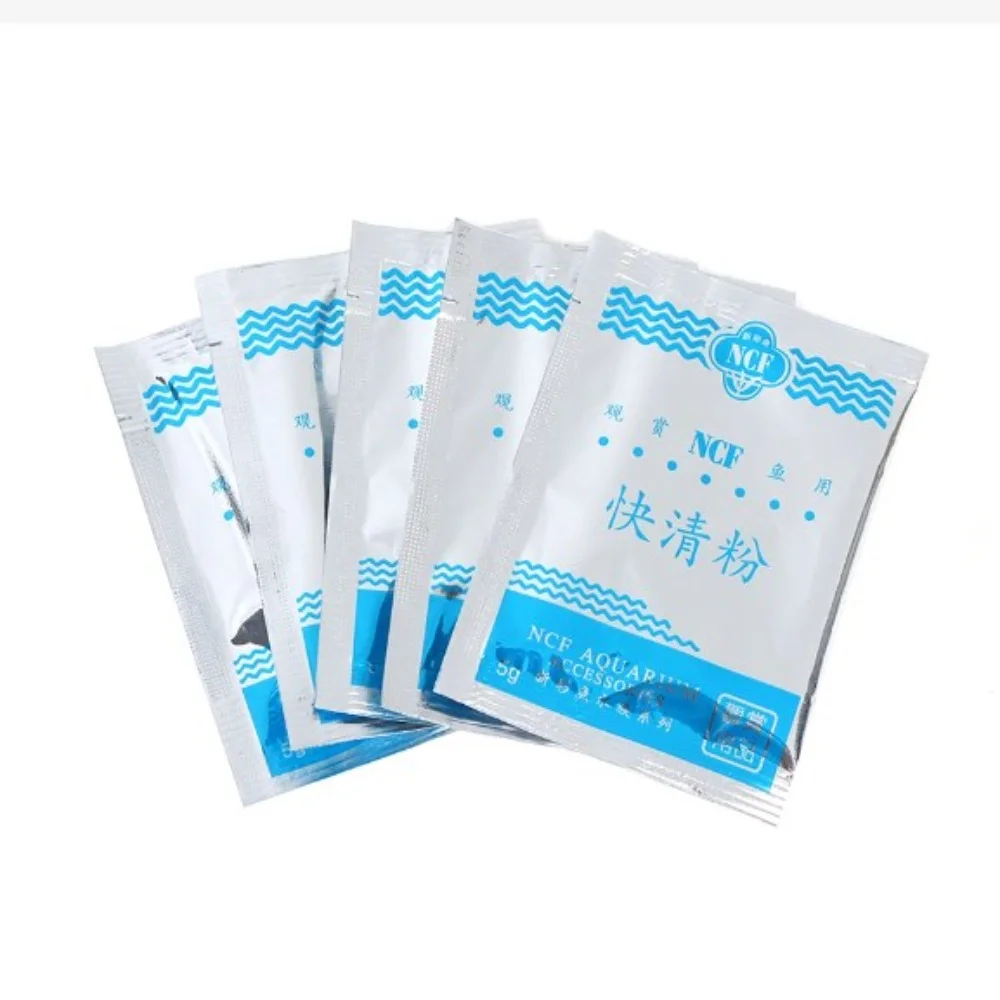 5Pack/Box Aquarium Water Magic Purifying Powder Eco-aquarium Fast Water Cleaning Fish Tank Purifier Aquarium Accessories