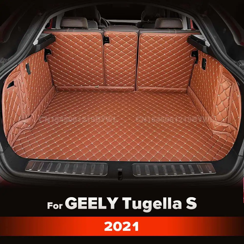 

For GEELY Tugella S 2021 Auto Full Coverage Trunk Mat Car Anti-dirty Pad Protective Pad Cargo Liner Interior Accessories