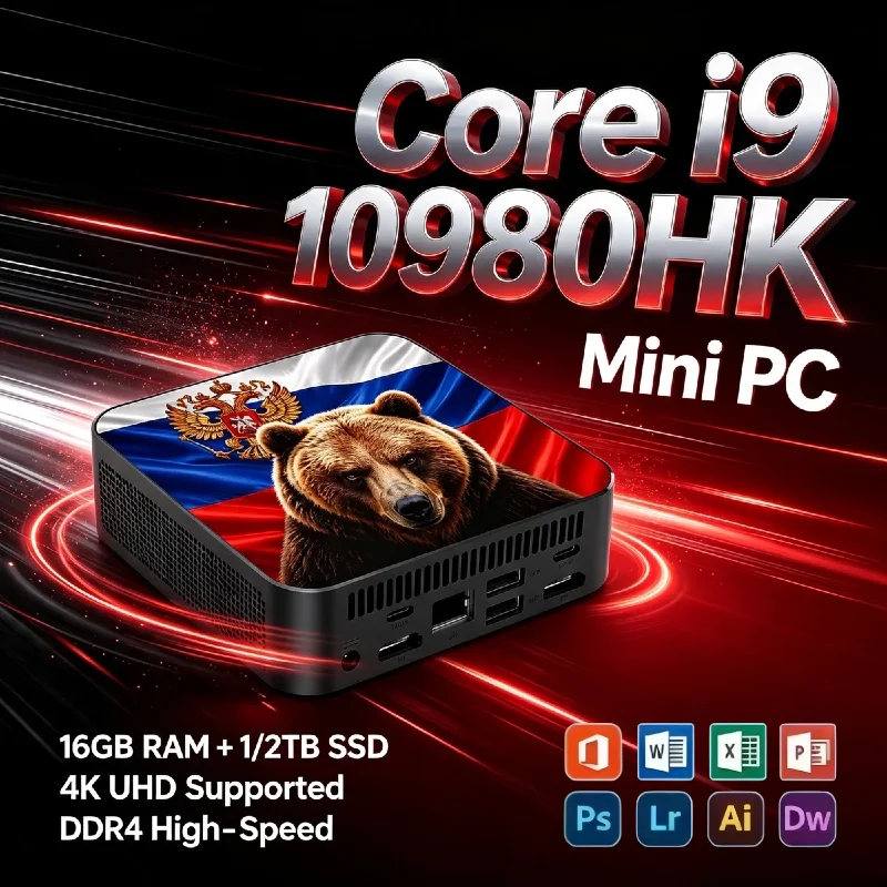 インテル-i9-10980hk-ミニデスクトップコンピューター-16gb-ddr4-1tb-2tb-m2-nvme-ssd-wifi-6-bt52-低消費電力pc-pro-max-ultra