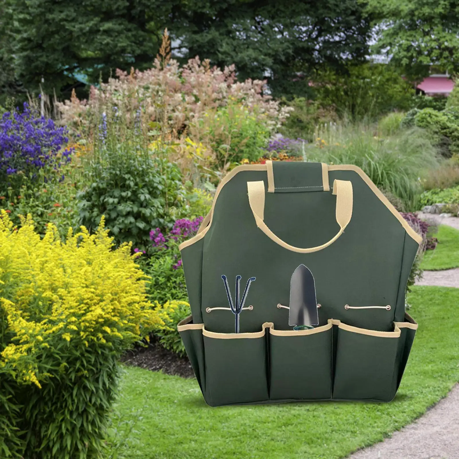 Tool Tote Large Capacity Thick Tool Bags for Woodworker Plumber Carpenter