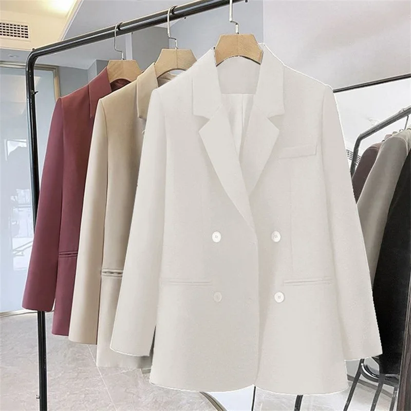 بدلة صغيرة للنساء 2025 الخريف نمط جديد فضفاض صالح مزاجه التنقل المتخصصة بلون رداء غير رسمية سترة ل #5