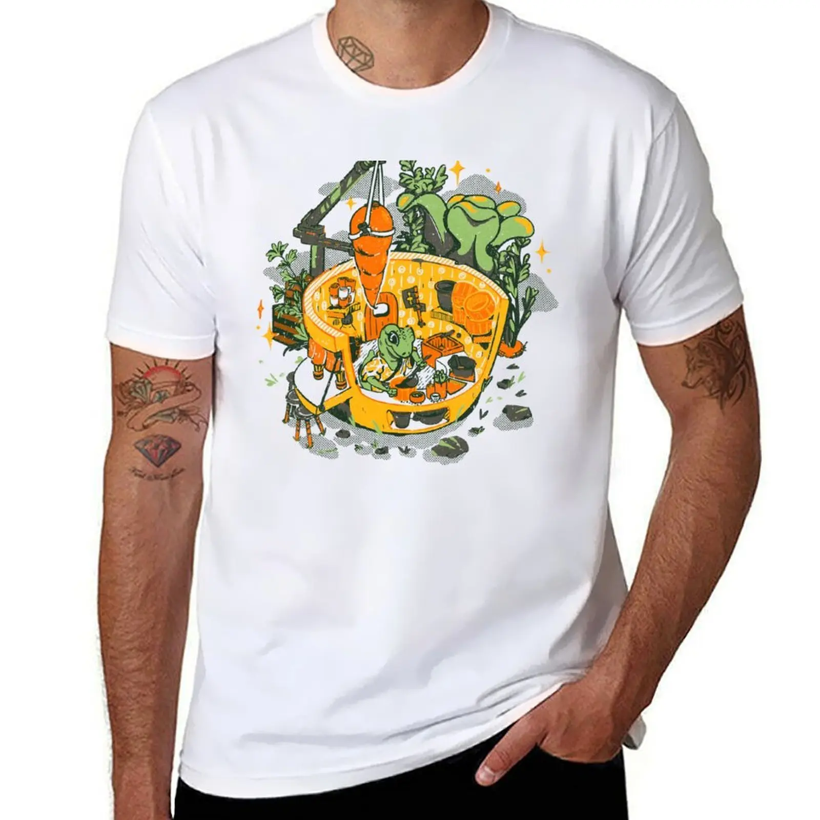 Camiseta Tiny Ramen-Ya, camiseta con estampado personalizado para hombre, camiseta de verano