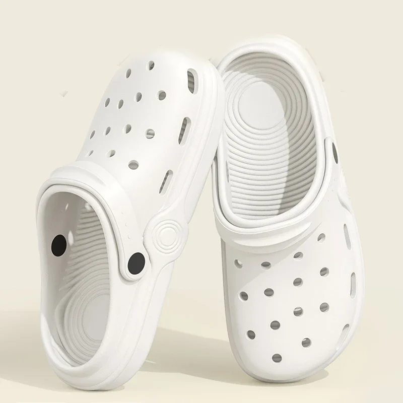 

Red Beach Thick Sole Wearing Anti Slip Wrapped Slippers 2025 New Women Summer Feet Feeling Internet Slippers