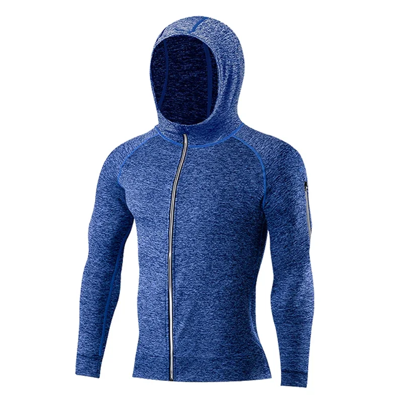 Men's Fitness Sportswear Winter Running Jacket Tight Wear Sport Top Coat Gym Clothing Sweatshirt Training Running Jersey Outfits image 2