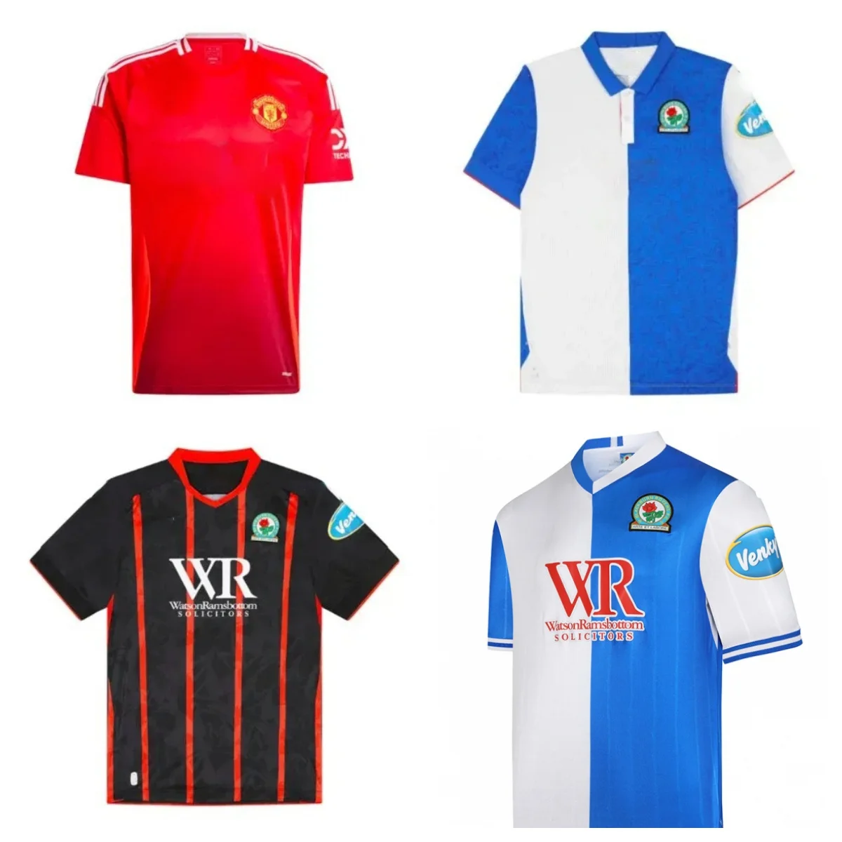 

2024-2025 трикотажных изделий Blackburn Rovers для дома и на выезде, качественная одежда/Manchester United/индивидуальные