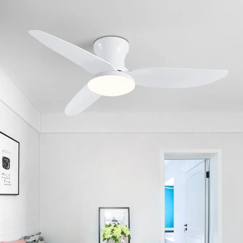 Simple LED Ceiling Fans Light Intelligent APP Strong Wind and Low Decibel Remote Control AC110/220V Household Fan Lighting