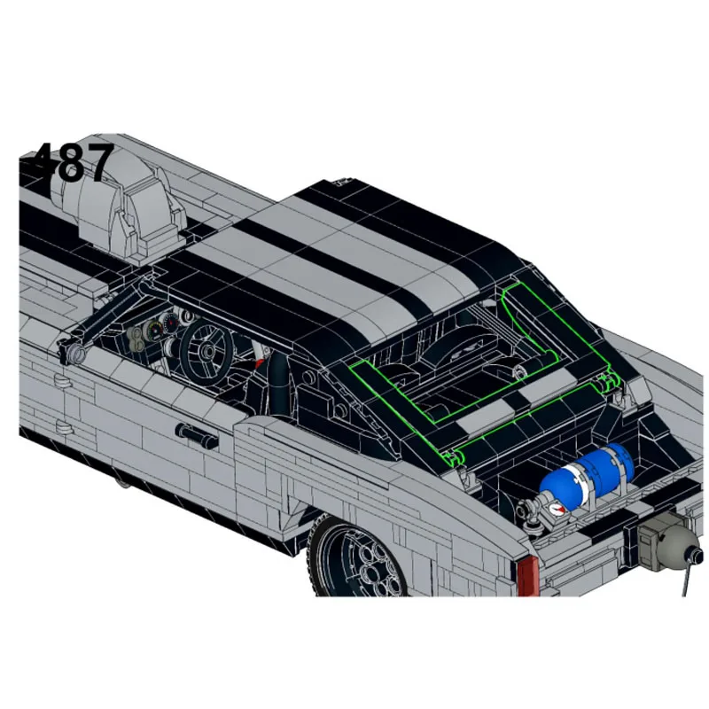 

MOC-203599 New Iconic Sports Car Racing Building Blocks Model 2067PartsMOC Creative Boys Kids Birthday Building Blocks Toy Gifts