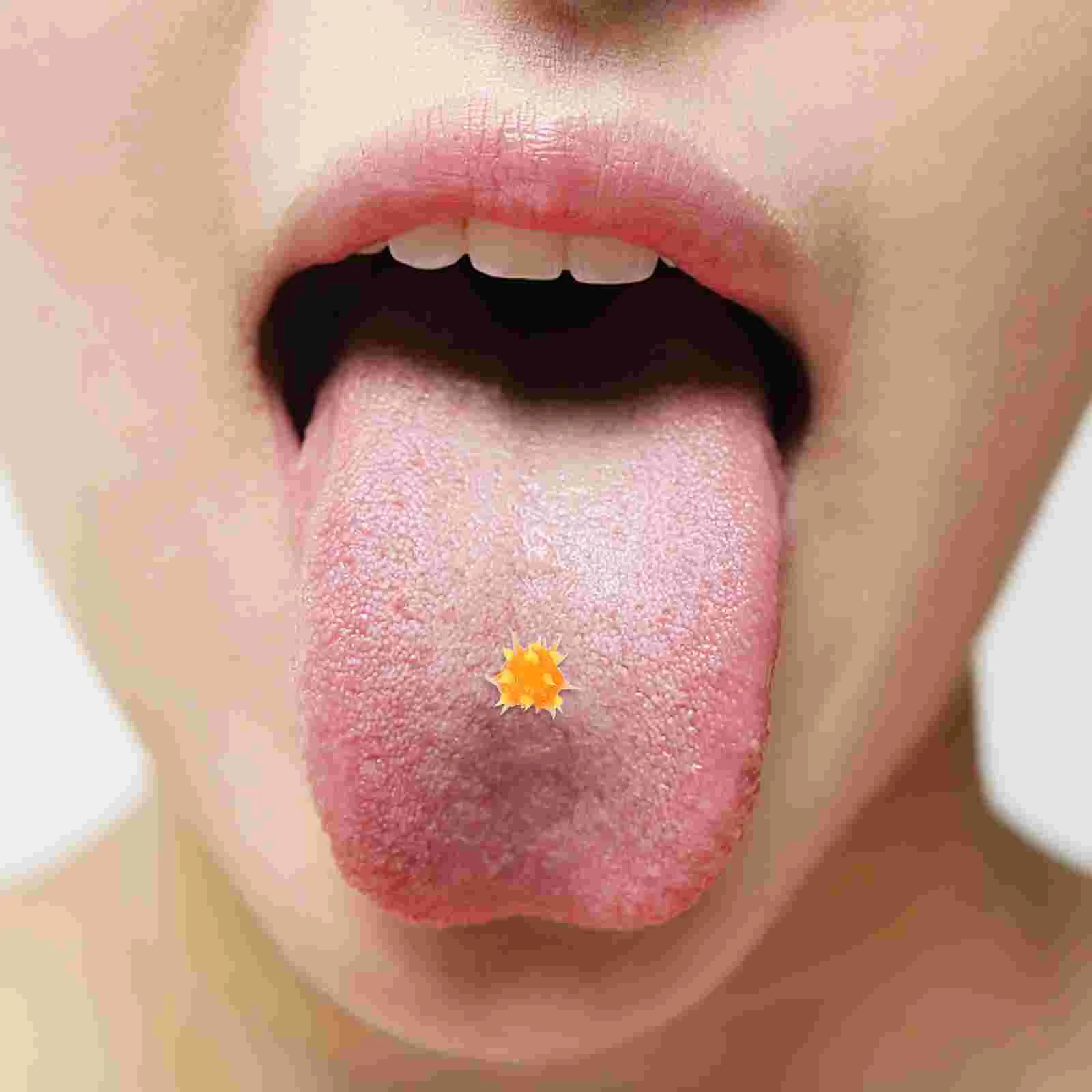 10 Pcs Hairy Ball Tongue Pin Piercings Jewelry Physical Games Tounge Lip Kits Body Miss