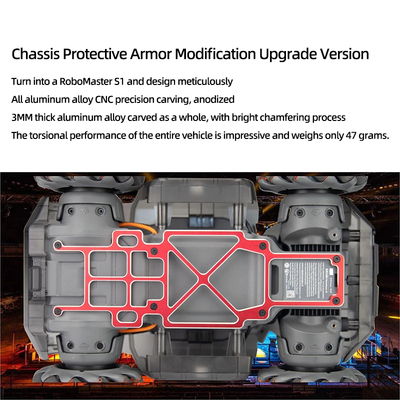 Soporte de refuerzo de chasis de Metal para Robot Educativo DJI RoboMaster S1, armadura reforzada, soporte protector, accesorios de reacondicionamiento