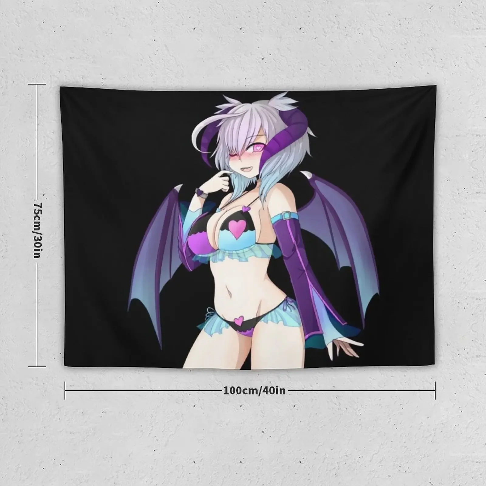 Demon Girl succubus Tapestry Bedroom Decorations Room Decor Aesthetic Tapestry