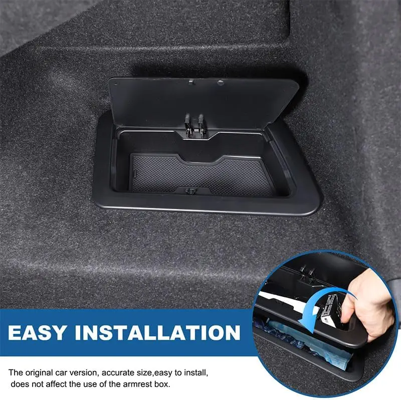 

ABS Trunk Side Storage Box Privacy Storage Box ForBMW 5 Series G60 2024-2026 Trunk Hide Stowing TIdy Box Accessories