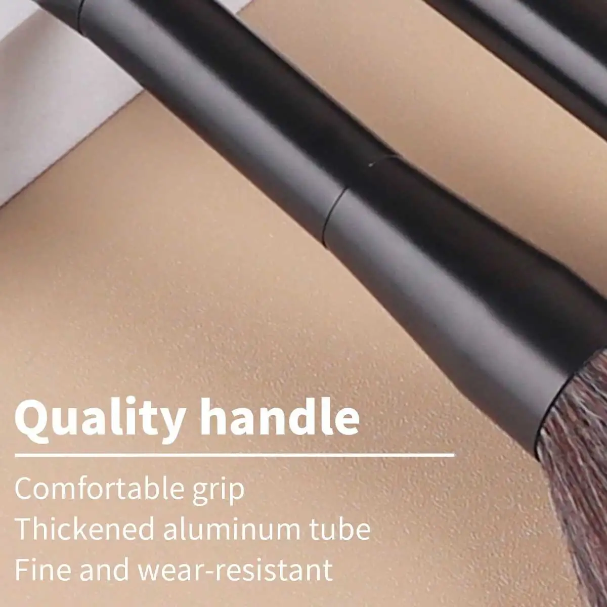 2pcs Professional Dual-Ended Face Makeup Brush Set, Powder Brush & Blush Brush, Soft Fibers, Portable, Travel Makeup Tools,Found