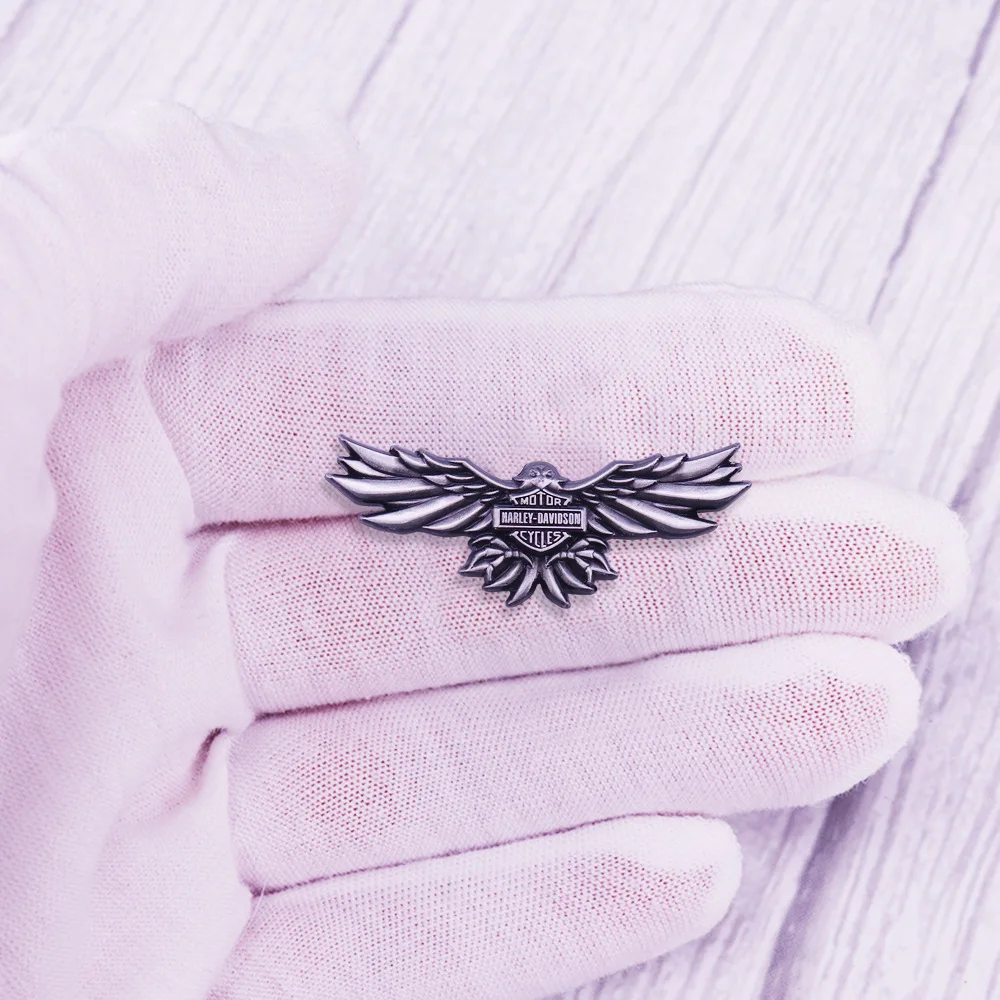 Motorcycle eagle badge, fashion lapel pin for backpack