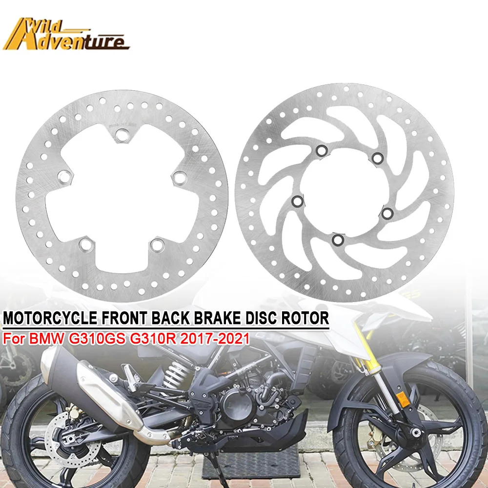 

G310GS G310R Motorcycle Front Rear Brake Discs Rotors Set For BMW G310 GS G310 R G310 GS G 310 R 2017-2019 2020 2021 Accessories