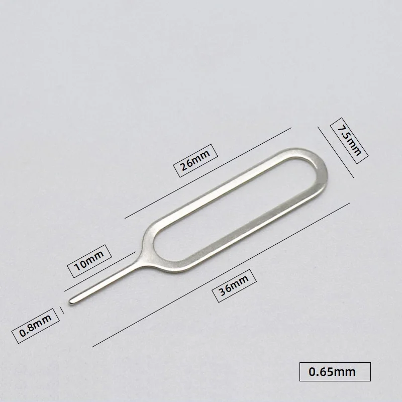 100/1pcs Universal Mobile Phone SIM Ejector Tool Eject Sim Card Tray Open Removal Pin Needle Key Tool for IPhone Samsung Xaiomi