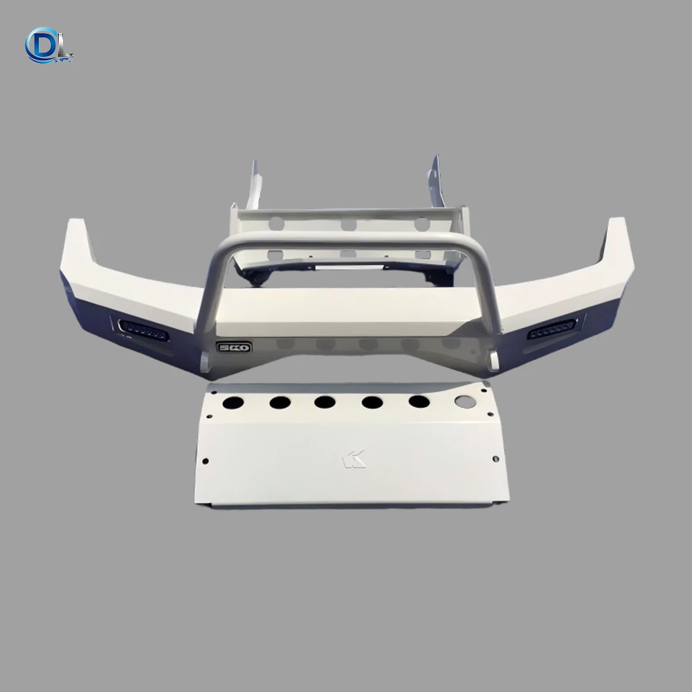 Brand New Universal for Paladin D22 Front Bumper-Modified Winch Off-Road Guard Screw-On Installation Black Paint Body Upgrade