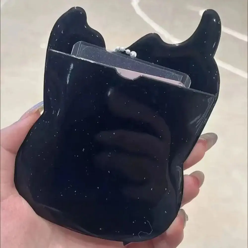 かわいい漫画のフォトカードケース、カードホルダー、キーホルダー、ギター、保護カバー、アイドルフォトカードホルダー