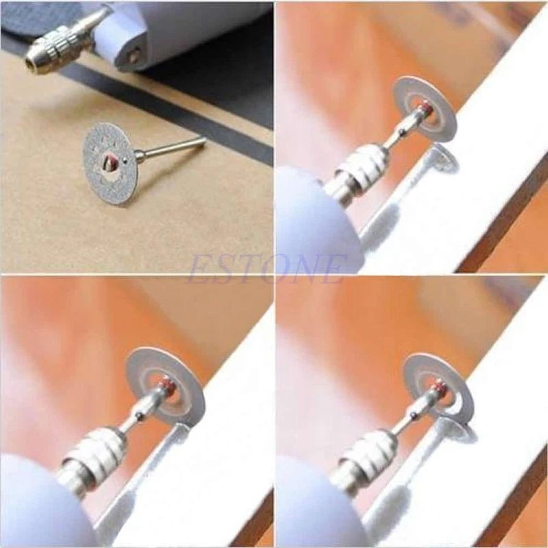 로드 로터리 다이아몬드 절단 디스크 디스크가있는 샤프 22mm 도구 용 E06B 5PCS 미니