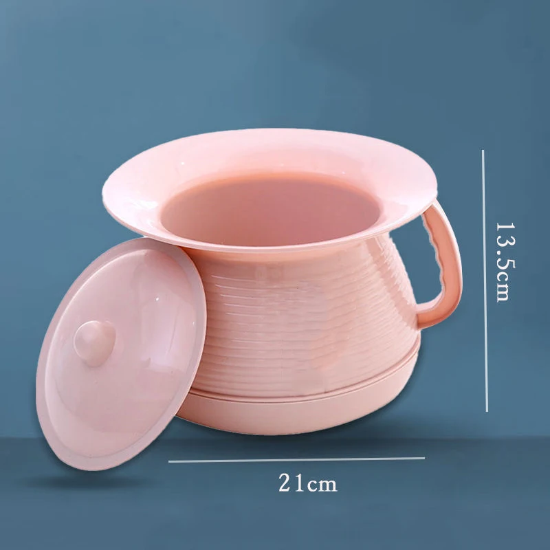 Thickened Hand-Held Lid Potty Children's Plastic Toilet Chair Sanitary Spittoon Portable Removable Toilet Baby Night Pot