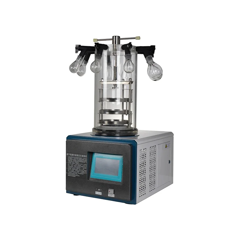 Table Top Gland Type Small Lyophilization Lab Freeze Dryer Machine Mini for Food