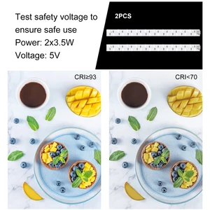 Puluz 20 cm de 8.7 pulgadas Mini Panel LED plegable Portable 1100LM 550LM Light Photo Iluminación Estudio de tapa de tiro Kit 2 Fondo 8 Mejor caja de fotos de estudio de ventas - №3