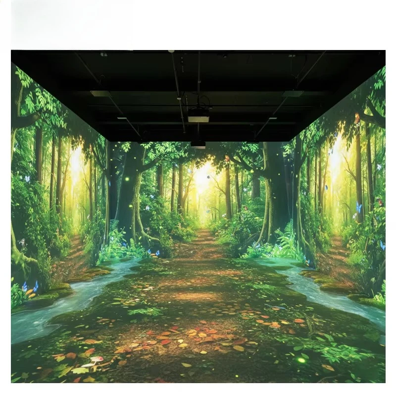 OEM&ODM Immersive Projector Laser Projector Immersive Movie Cinema Experience Floor Wall Projection 3d Immersive Projection Room