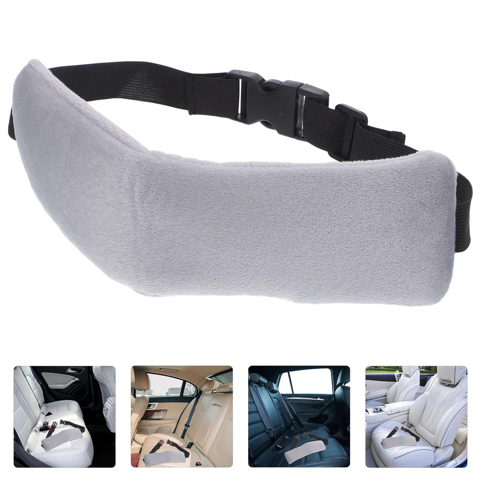 

2Pcs Travel Head Support Strap Soft Adjustable Airplane Headband Neck Rest Car Portable Travel Pillow