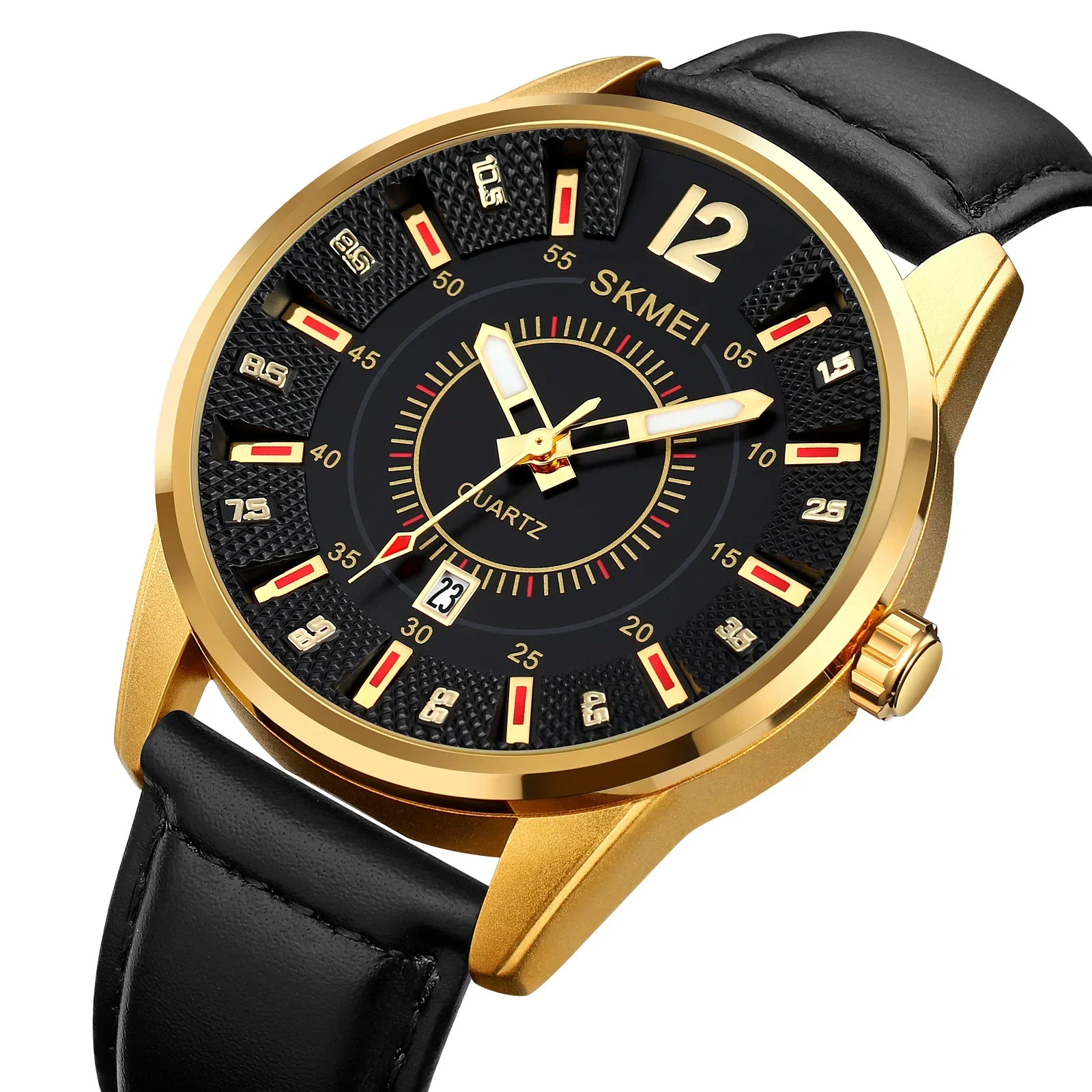 

SKMEI 1993 Luxury Men Quartz Watch Leather Waterproof Sport Time Week Date Man Watches Fashion Business Clock reloj hombre 9291