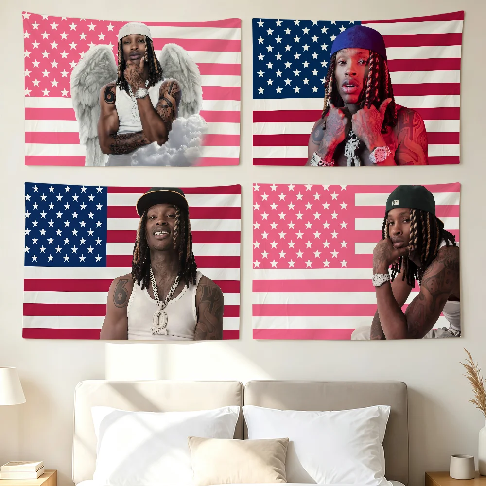 Singer K-King V-Von Flag Wall Decorations Home Decor Suitable For Living Rooms Bedrooms Dormitories Parties And Holidays