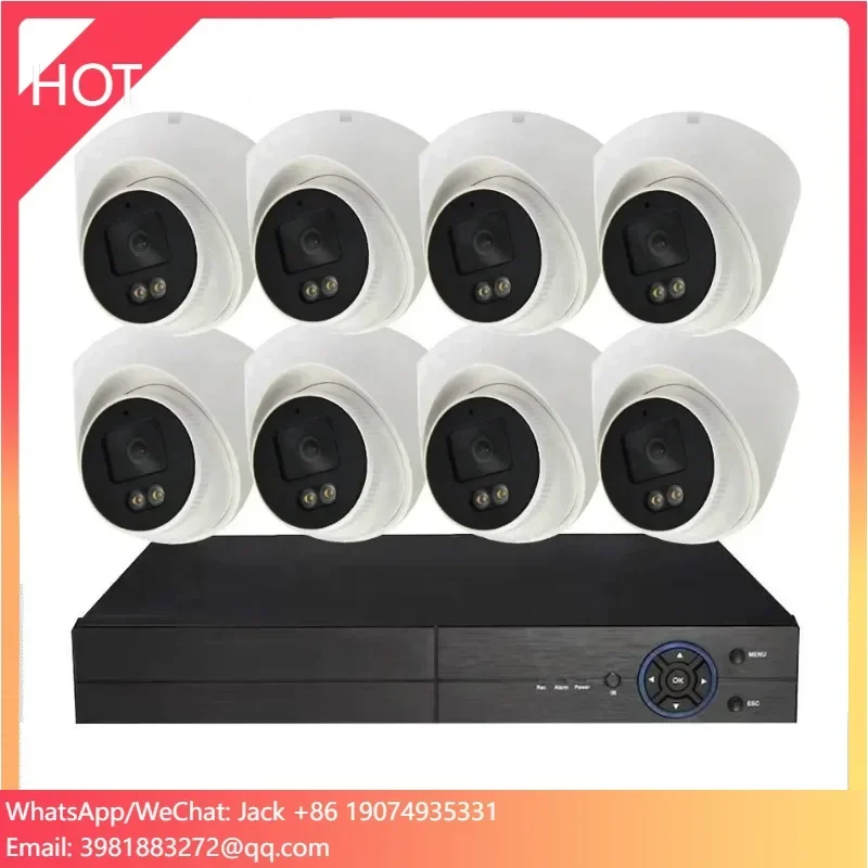 

H.265 2MP TUYA Smart Video Security CCTV Network Camera 1080P HD Set System 8CH Camara De Seguridad POE NVR Kit